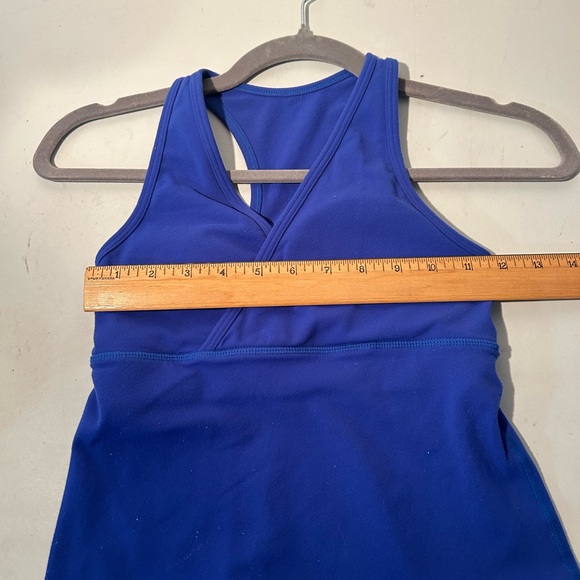 LuLuLemon Royal Blue Racerback Deep V Tank Top - Picture 3 of 3